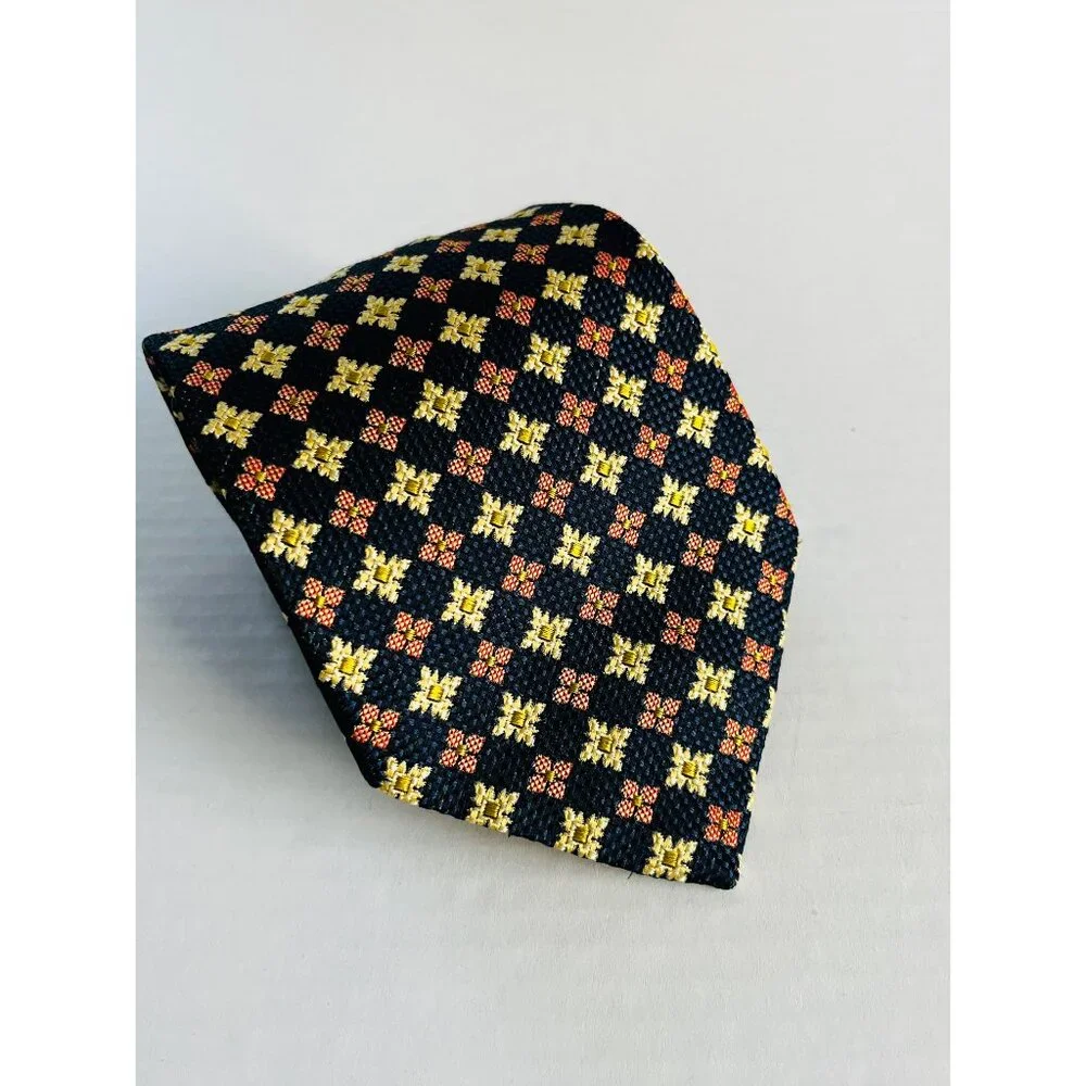 Robert Talbott Best of Class‎ Thick Woven Medallion Geometric Silk Neck Tie